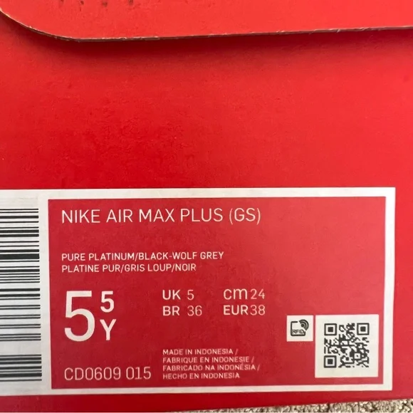 ✔️NIB✔️ NIKE Air Max Plus Retro Air Max Logo GS - Picture 12 of 12